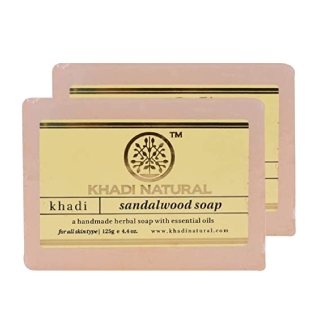 KHADI NATURAL Sandalwood Soap, 125g (Pack of 2)